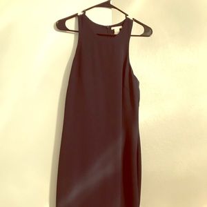 H&M navy blue midi dress, size 10